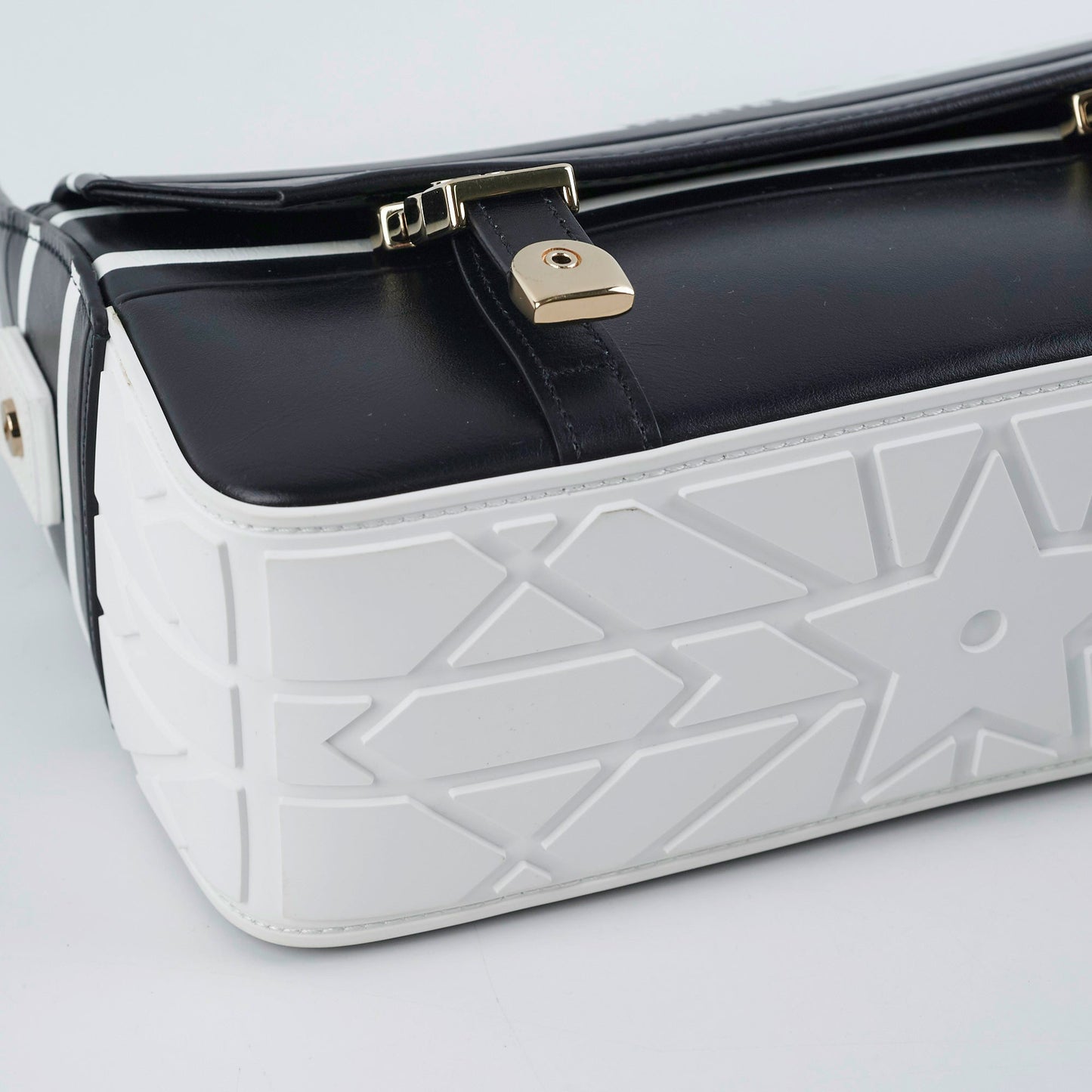 Christian Dior Camp Bag Black And White