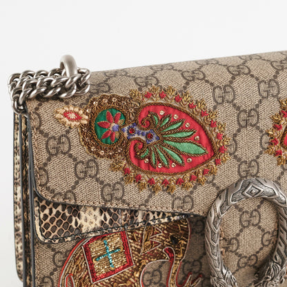 Gucci Dionysus Small Monogram Python with Embellished Elephant Patches