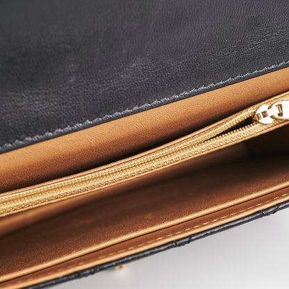 Chanel Pearl Flap Black