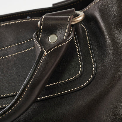 Celine Leather Boogie Bag Black