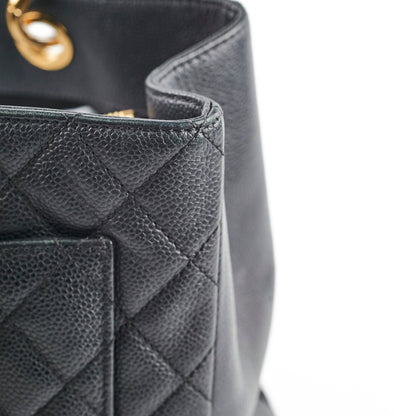 Chanel Caviar GST Grand Shopping Tote Black