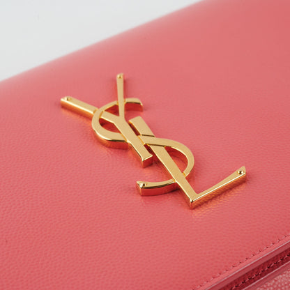 Saint Laurent Medium Kate Clutch Pink