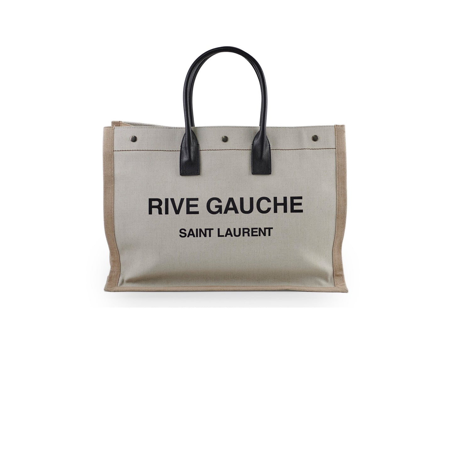 Saint Laurent Rive Gauche Tote Cream