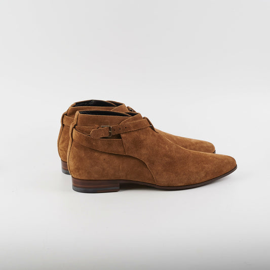 Saint Laurent Mens Size 42 Brown Suede Boots