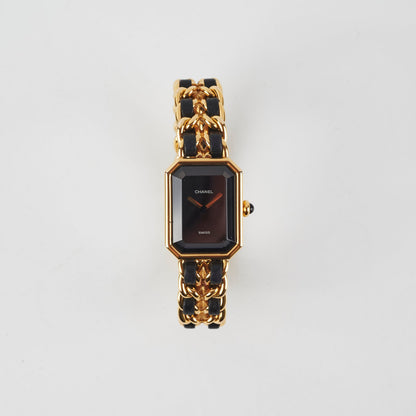 Chanel Premier Large Black/ Gold Watch