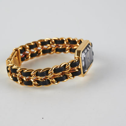 Chanel Premier Large Black/ Gold Watch