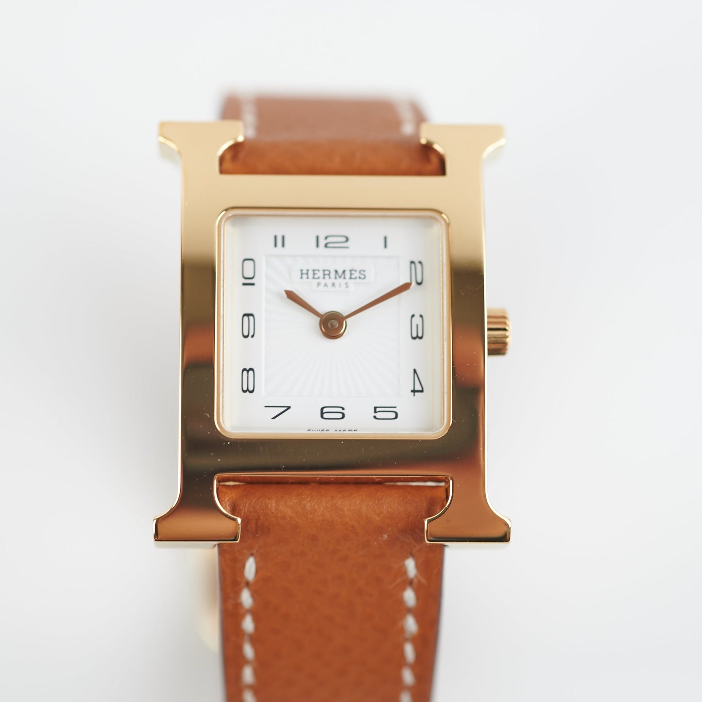 Hermes Heure Watch Small 25mm Gold