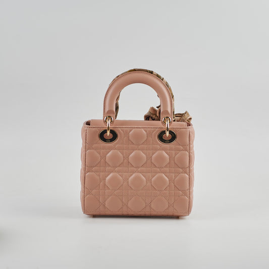 Christian Dior Lady Dior Small Blush with Twilly