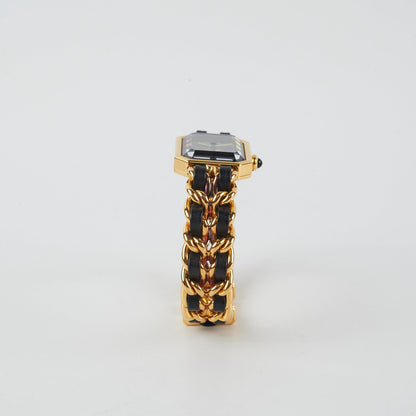Chanel Premier Medium Black/Gold Watch