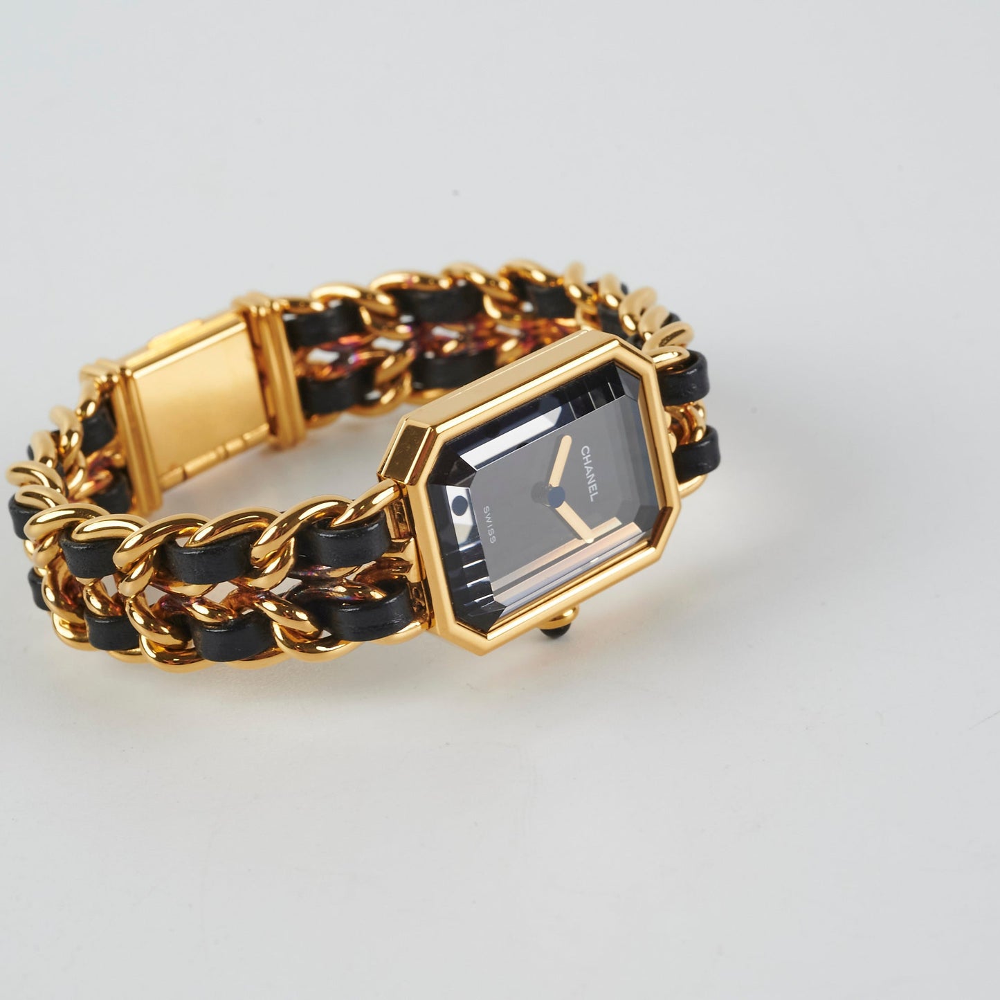 Chanel Premier Medium Black/Gold Watch