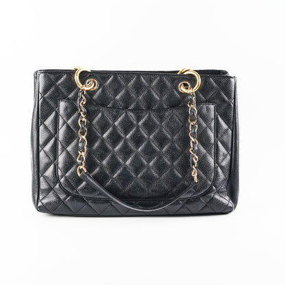 Chanel Grand Shopping Tote GST Black Caviar GHW Shoulder Bag