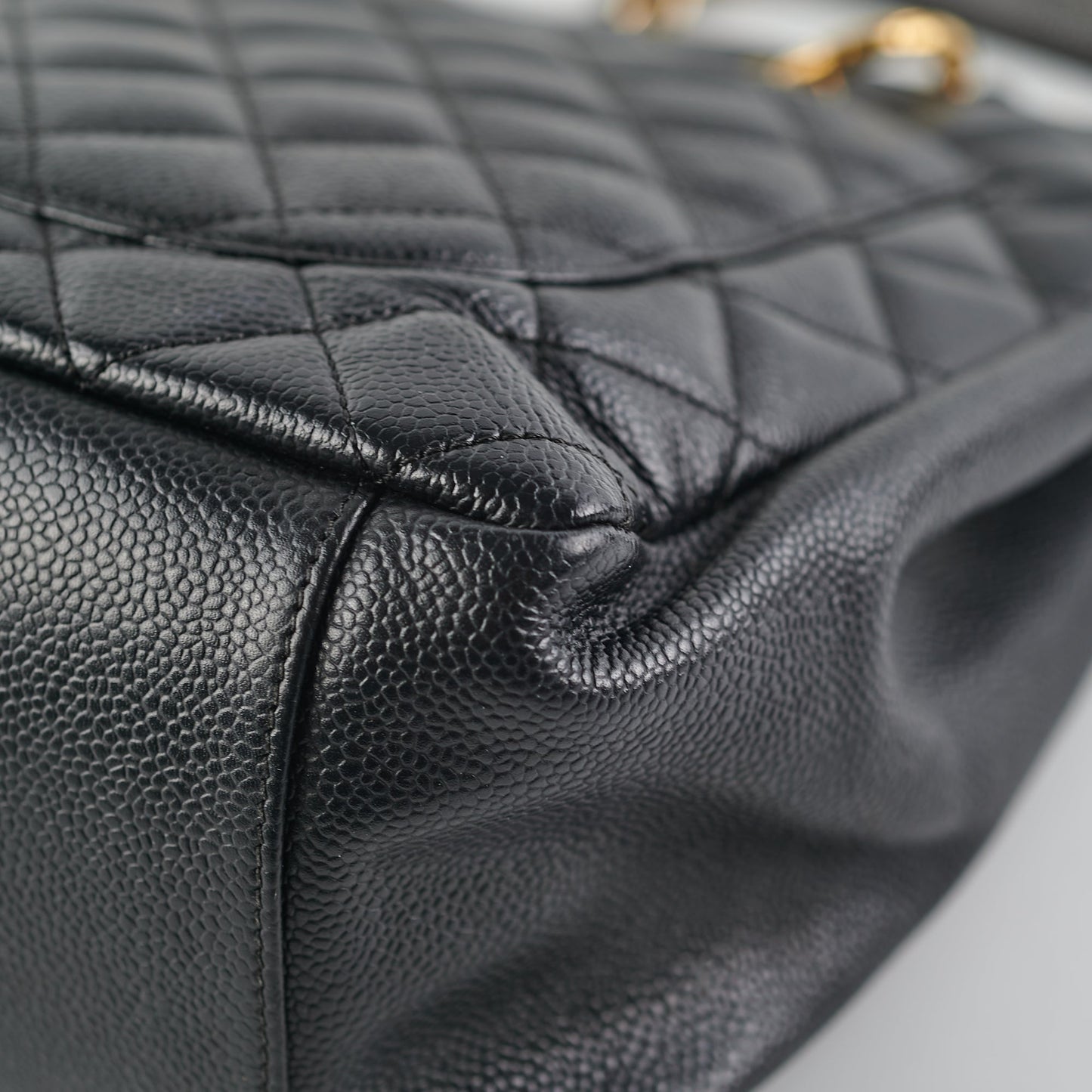Chanel Grand Shopping Tote GST Black Caviar GHW Shoulder Bag