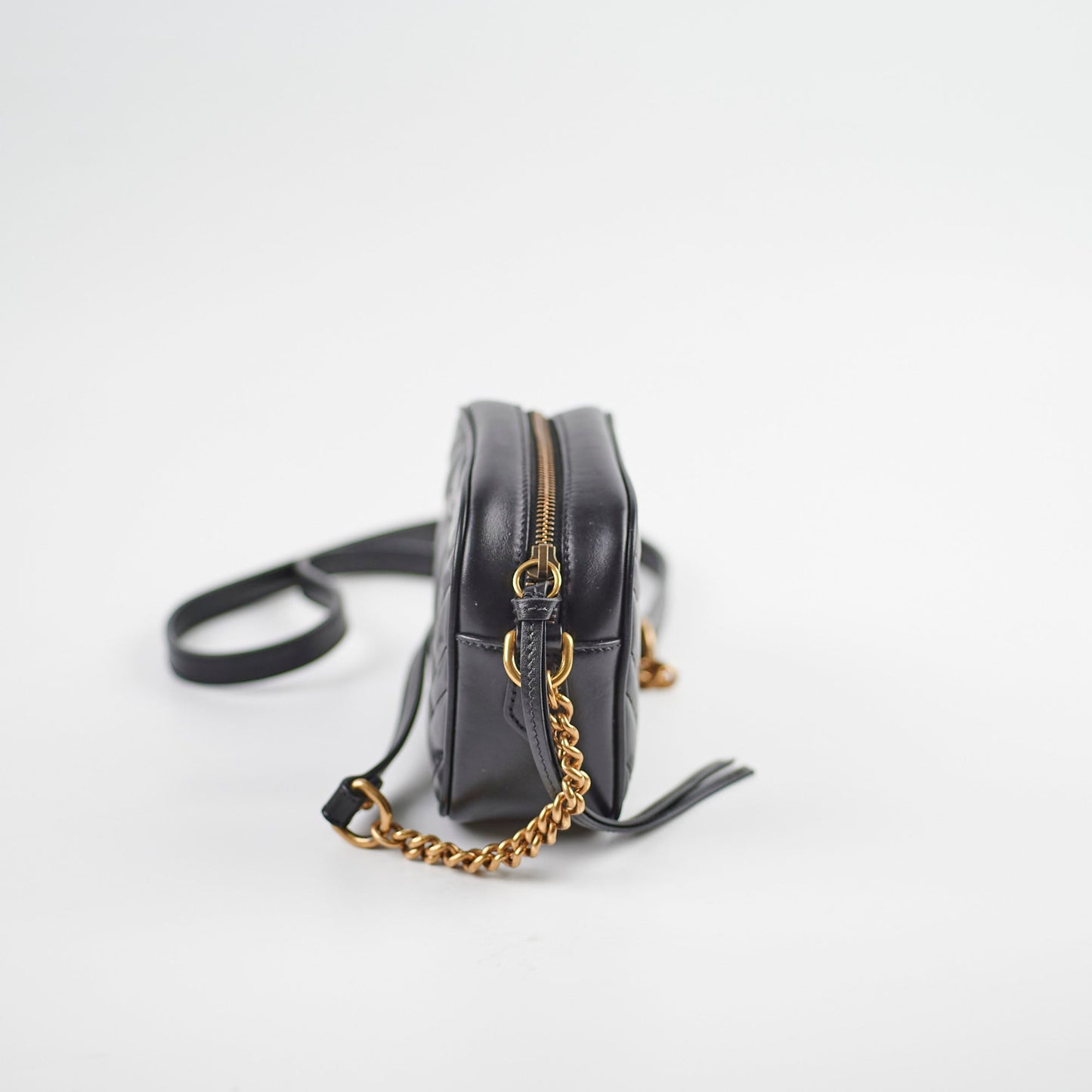 Gucci Marmont Matelass� Mini Bag in Black Leather