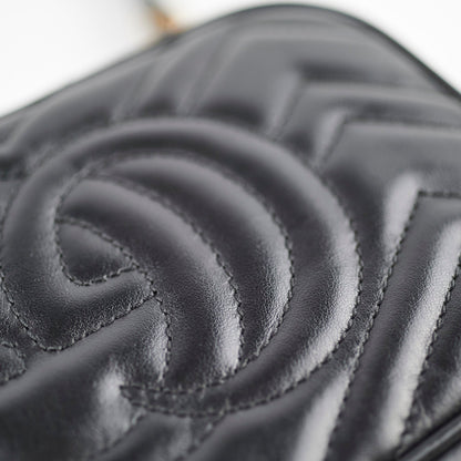 Gucci Marmont Matelass� Mini Bag in Black Leather