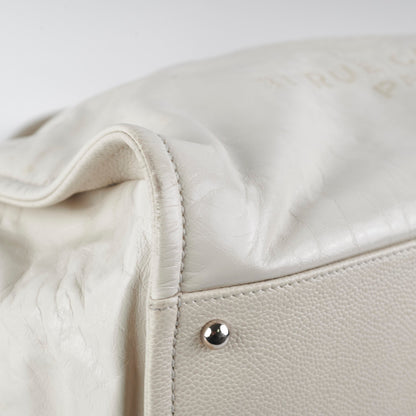 Chanel Calfskin Deauville White Tote