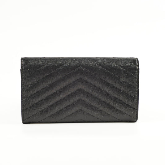 Saint Laurent Cassandre Matelasse Black Wallet