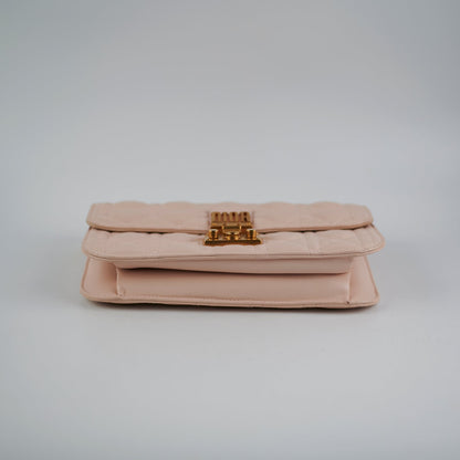 Christian Dior Dioraddict Flap Lambskin Light Pink