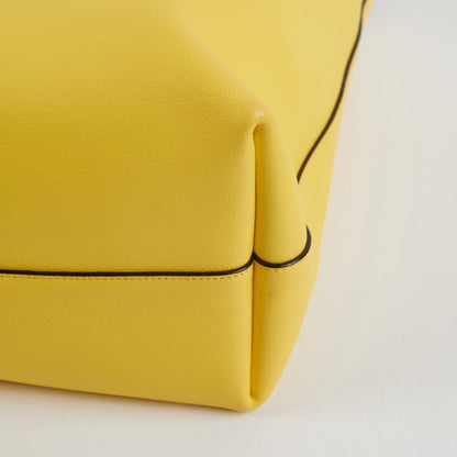 Saint Laurent Calfskin Yellow Tote Bag