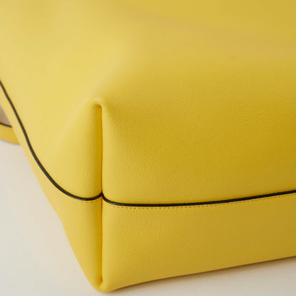 Saint Laurent Calfskin Yellow Tote Bag