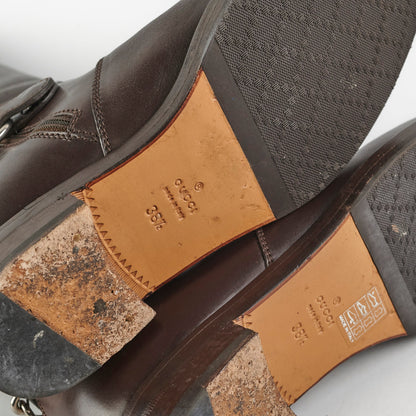 Gucci Horsebit Brown Boots Size 38.5