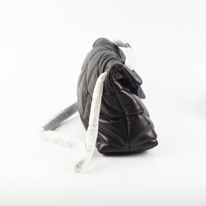Saint Laurent Puffer Small Black Shoulder Bag