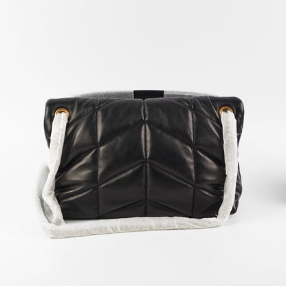 Saint Laurent Puffer Small Black Shoulder Bag