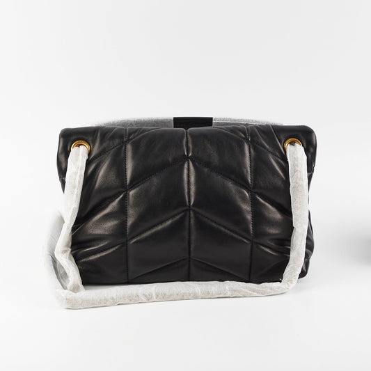 Saint Laurent Puffer Small Black Shoulder Bag