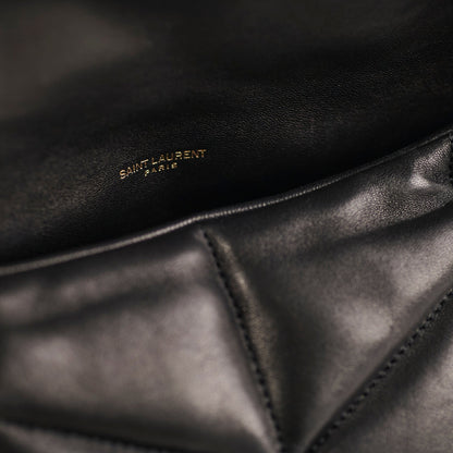 Saint Laurent Puffer Small Black Shoulder Bag