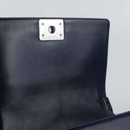 Chanel Boy Old Medium Lambskin Navy