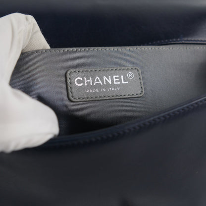 Chanel Boy Old Medium Lambskin Navy