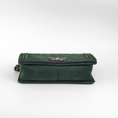 Chanel Old Medium Boy Oliver Green