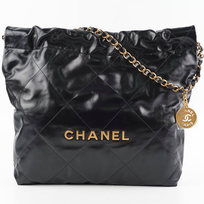 Chanel 22 Small Calfskin Black