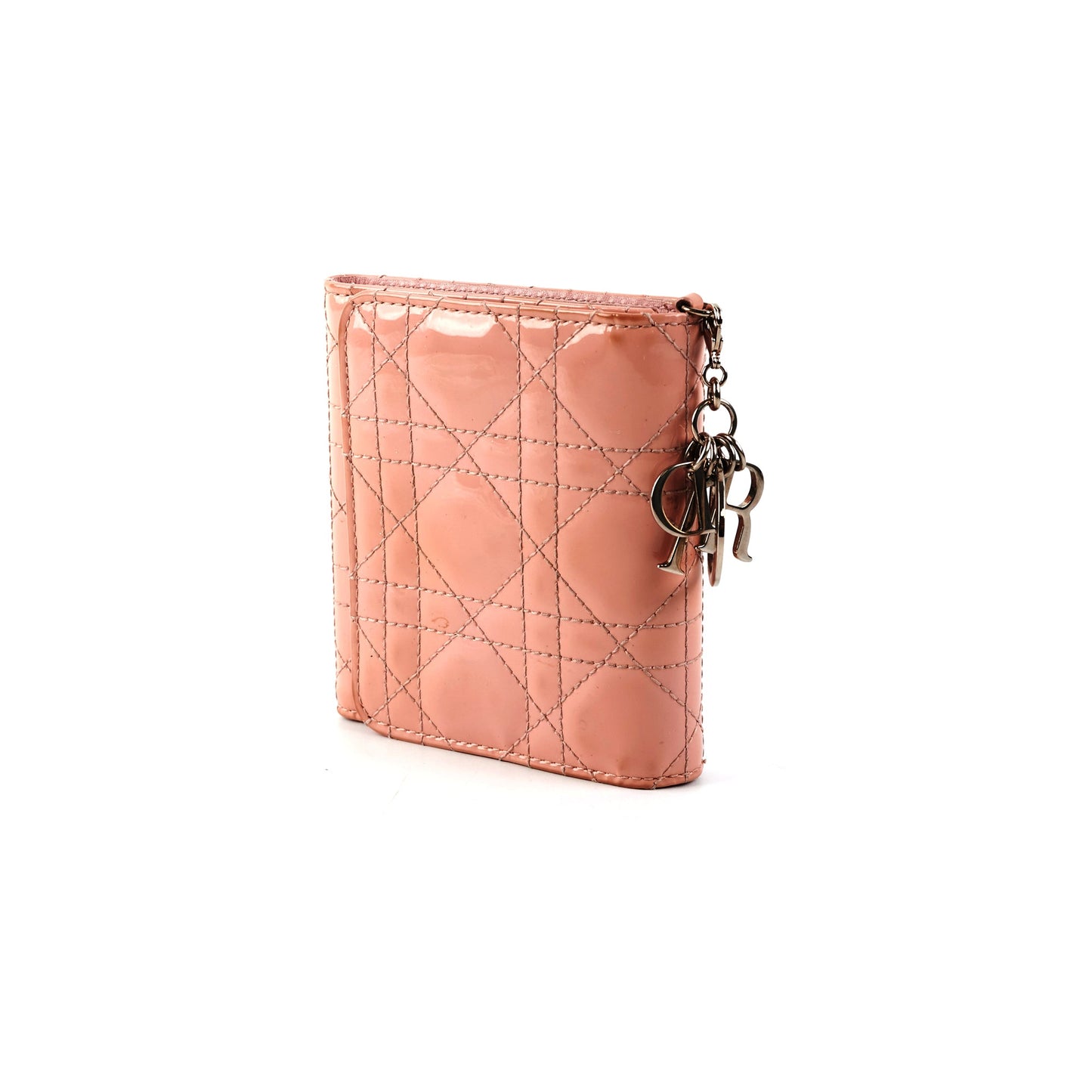 Dior Mini Lady Dior Wallet Pink