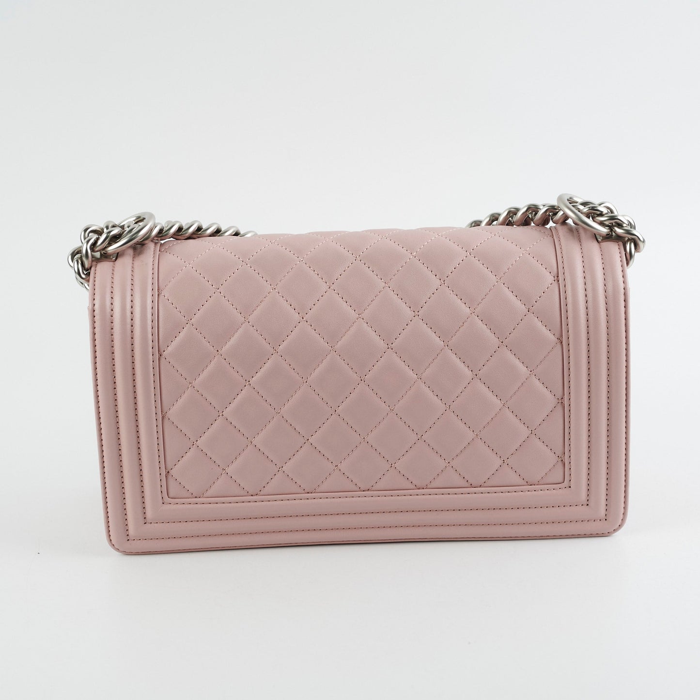 Chanel Calfskin Old Medium Boy Pink