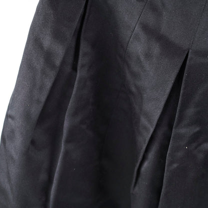 Chanel Black Silk Sequin Long Skirt Size 40