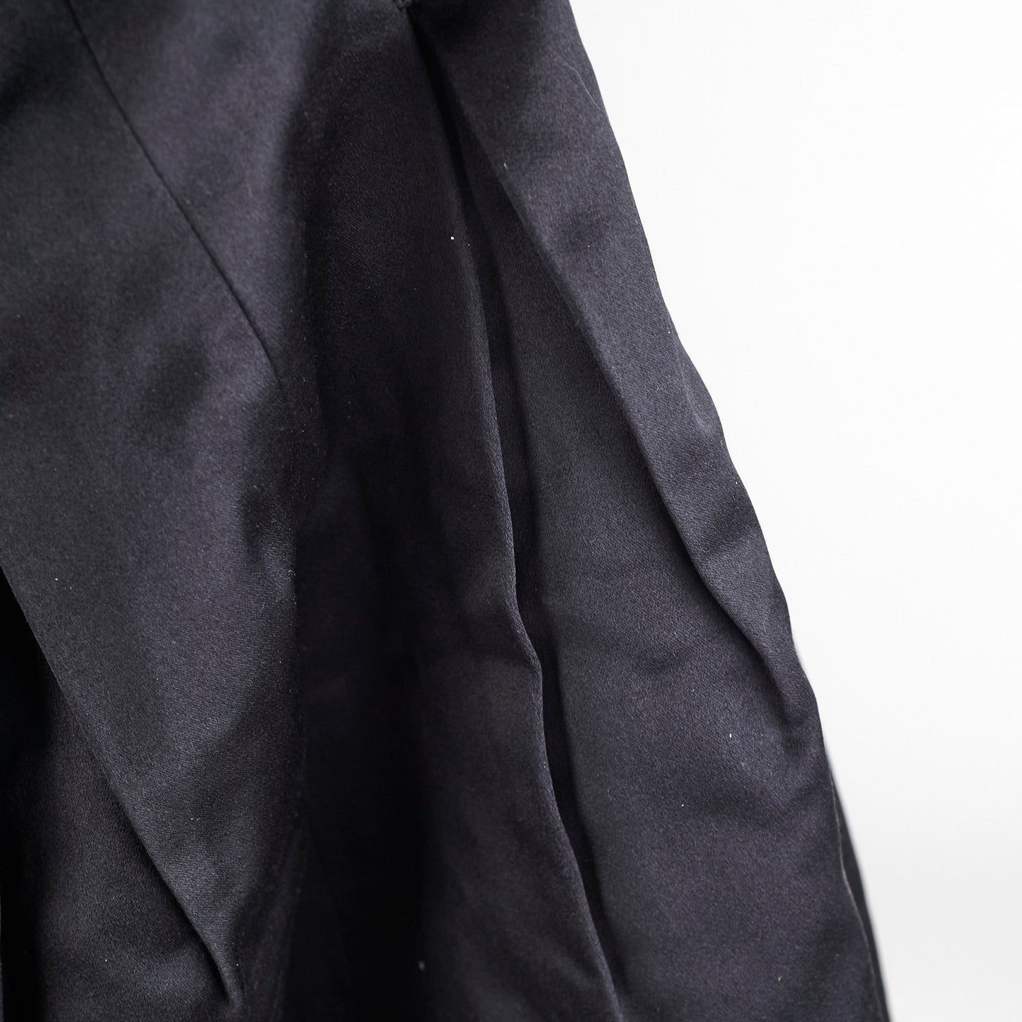 Chanel Black Silk Sequin Long Skirt Size 40
