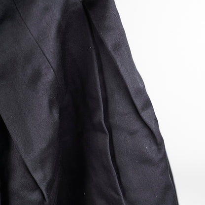 Chanel Black Silk Sequin Long Skirt Size 40