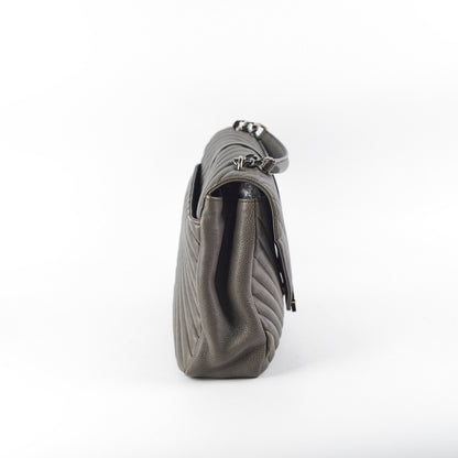 Saint Laurent Colleague Large Grey Shoulder Bag