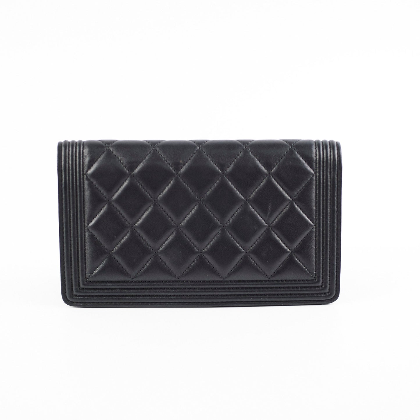 Chanel Boy Black Lambskin Wallet