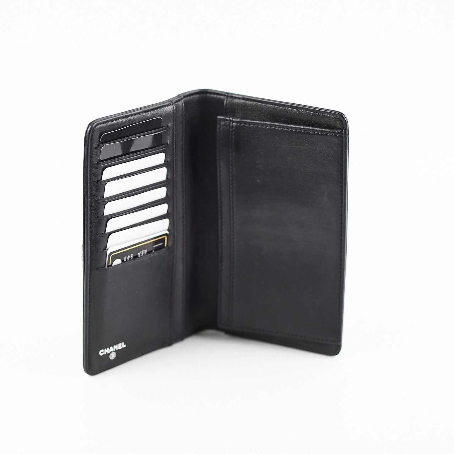 Chanel Boy Black Lambskin Wallet