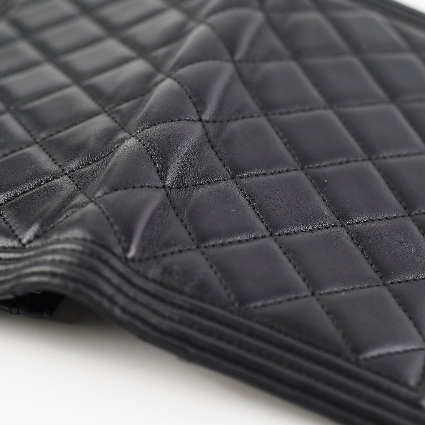 Chanel Boy Black Lambskin Wallet