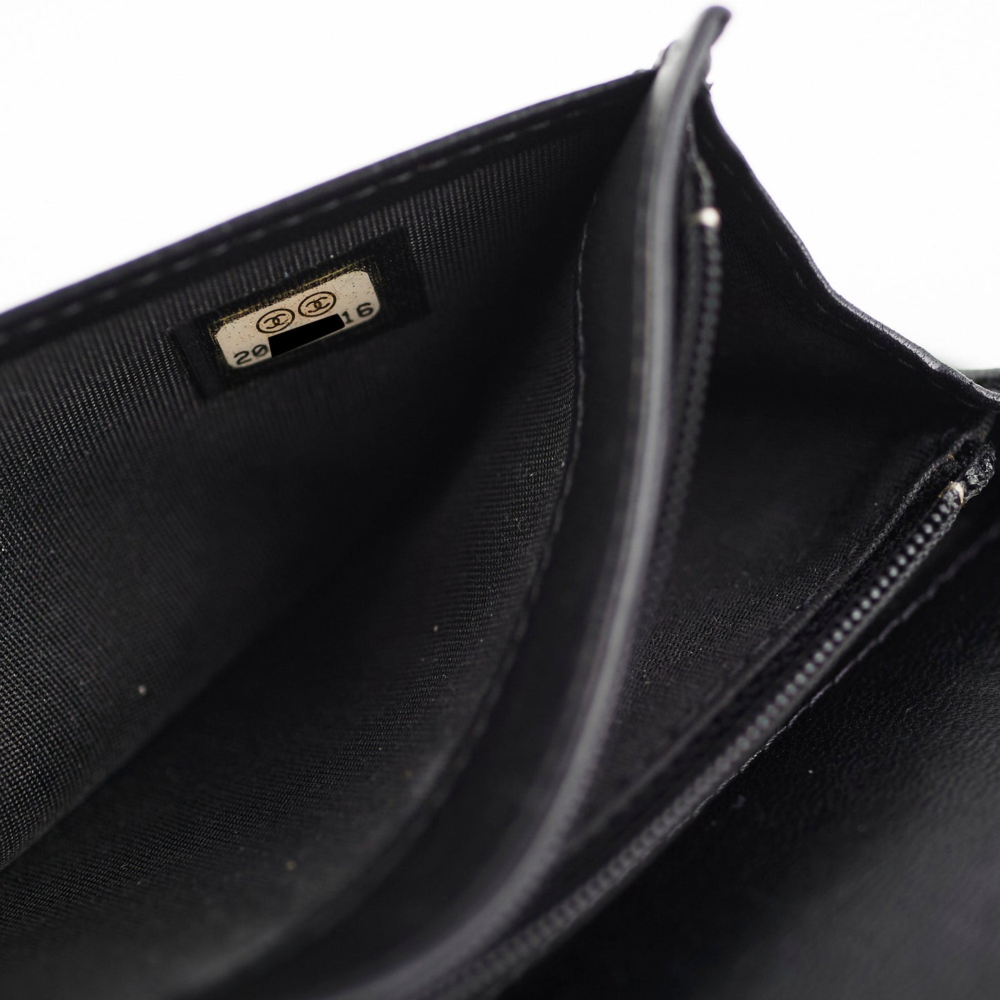 Chanel Boy Black Lambskin Wallet