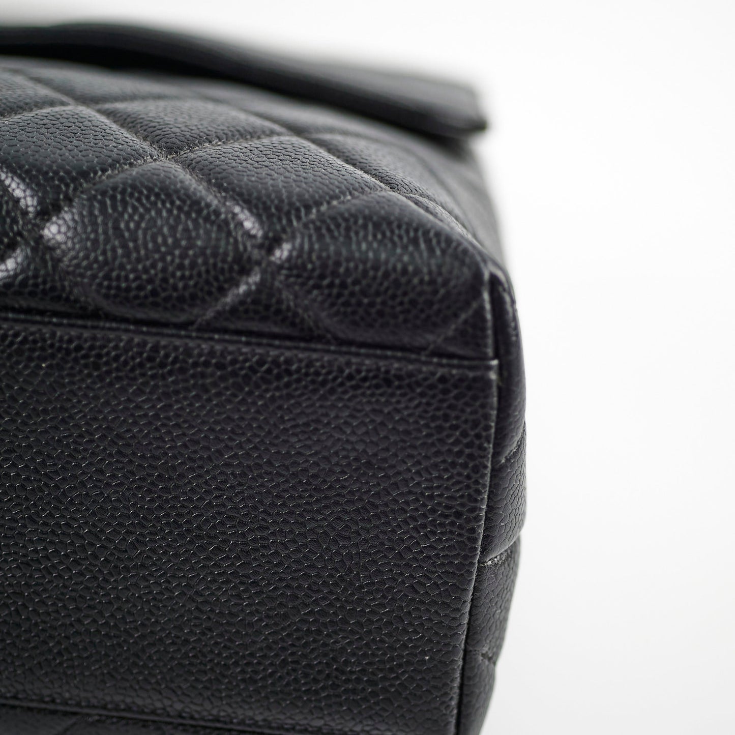 Chanel Kelly Caviar Top Handle Black
