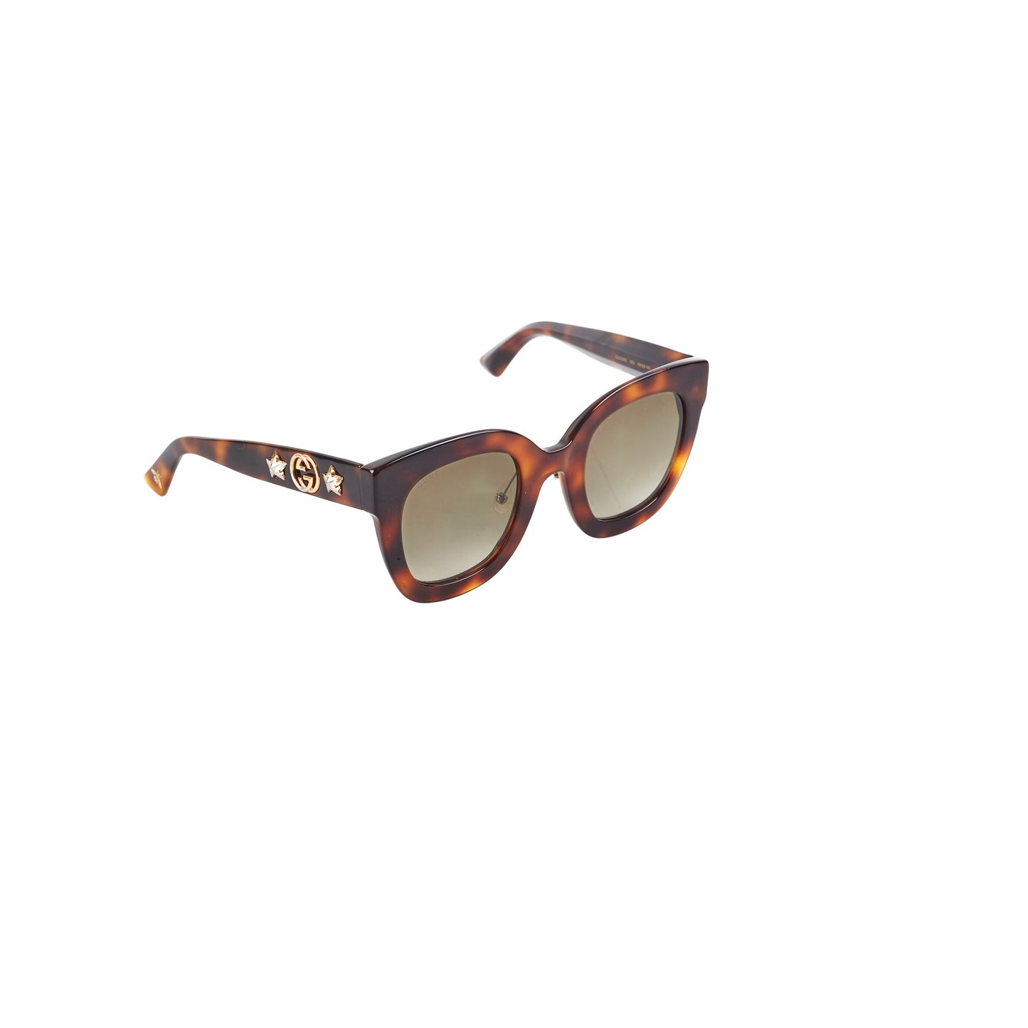 Gucci Tortoise Shell Star and Bee Sunglasses
