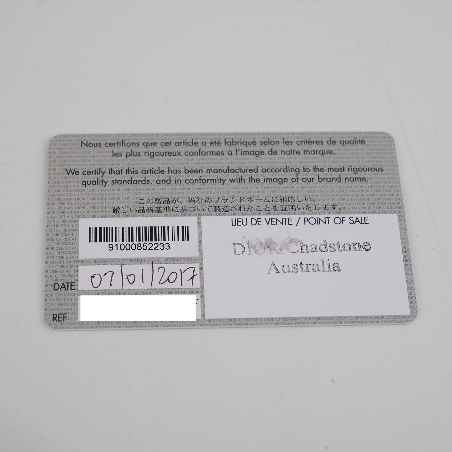 Christian Dior Small Diorama White