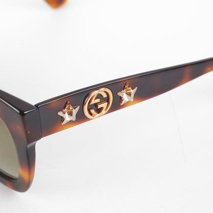 Gucci Tortoise Shell Star and Bee Sunglasses