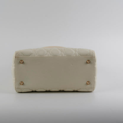 Christian Dior Lady Dior Medium White