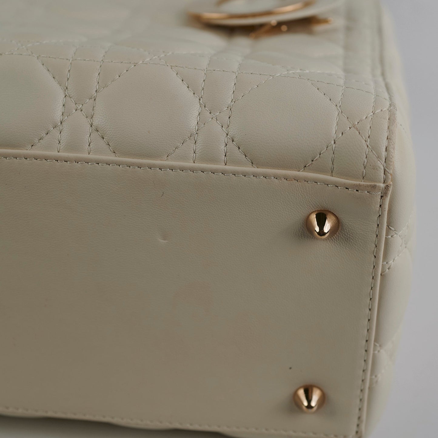 Christian Dior Lady Dior Medium White