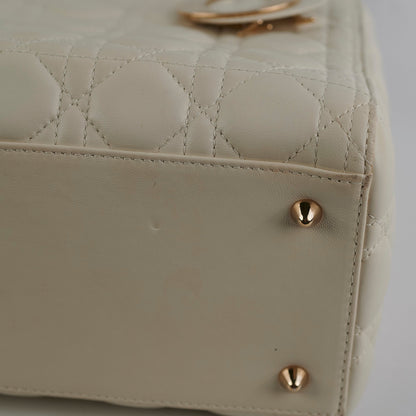 Christian Dior Lady Dior Medium White