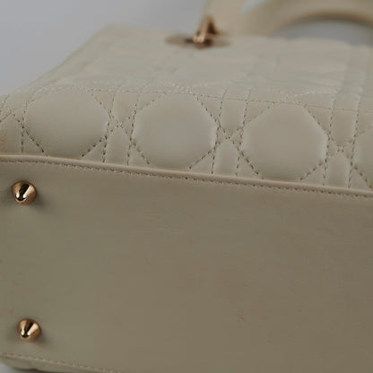 Christian Dior Lady Dior Medium White